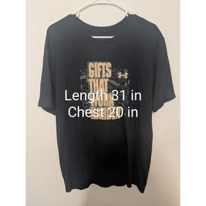Under Armour Shirt Men's Large Loose Fit HeatGear "Gifts That Work Harder"